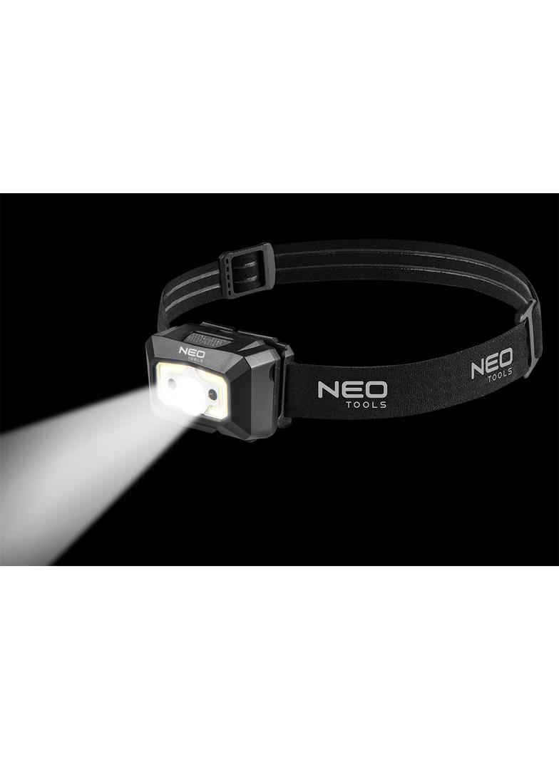 Latarka czołowa akumulatorowa USB 250 lm COB LED + czujnik ruchu