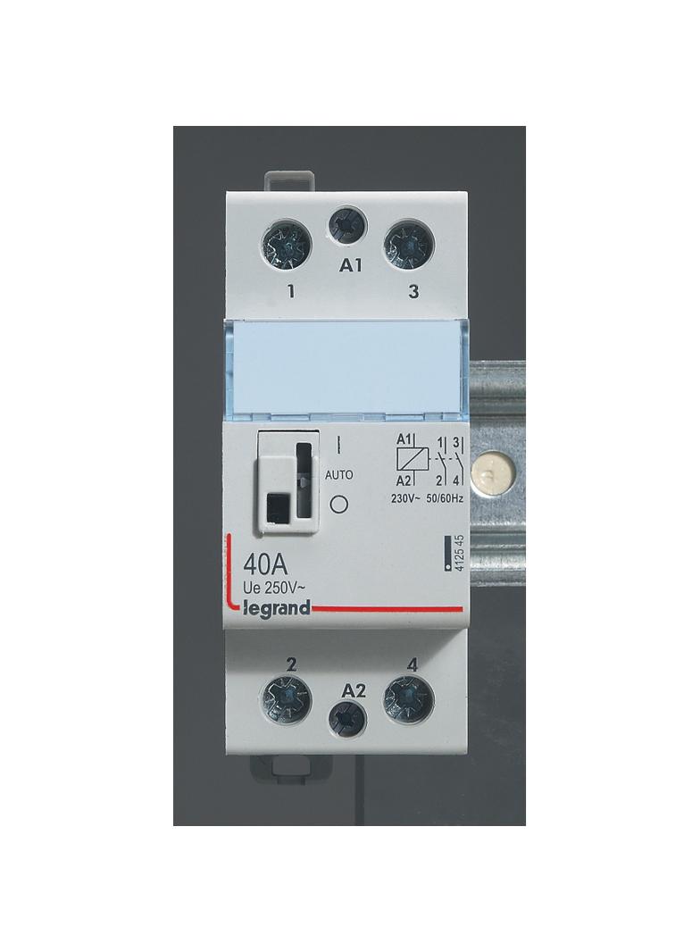 STYCZNIK MODUŁOWY SM 340 40A 230V 2NO Z MANIPULATOREM, Legrand