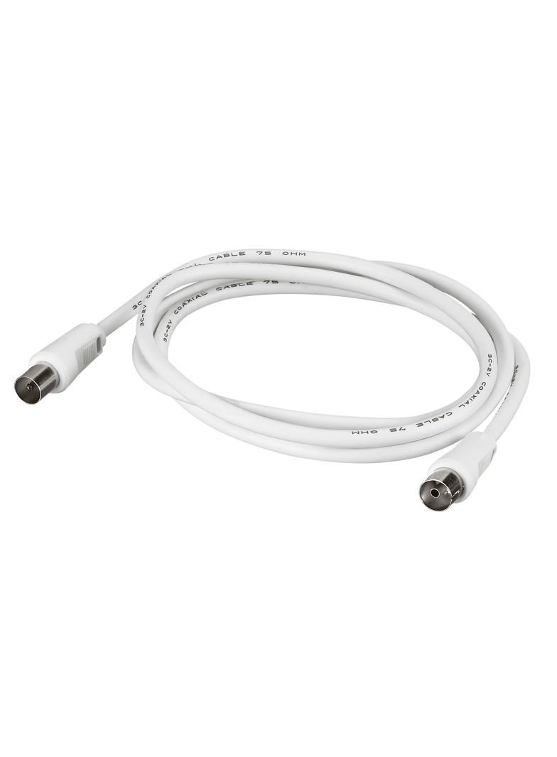 KABEL TV Z 1 WTYKIEM MĘSKIM O9,52 MM I 1 WTYKIEM ŻEŃSKIM O9,52 MM, DŁUGOŚĆ 2 M, Legrand
