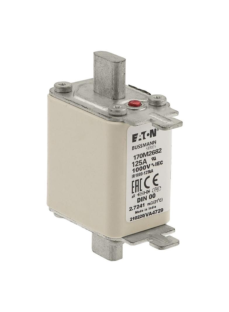 125A 1000V aR DIN 00 TYPE T FUSE Wkładka szybka 125A AC 1000V DIN 00 aR DIN IEC nieizolowan 170M2682