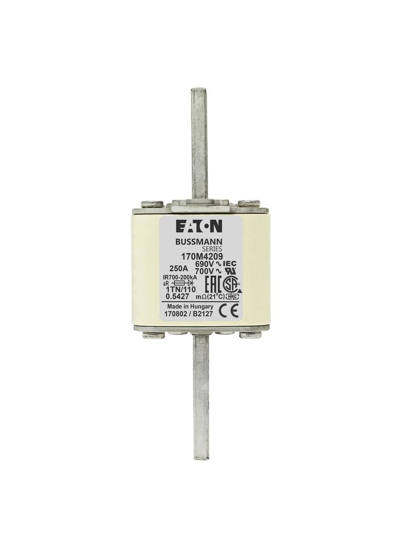 250A 690V 1TN/110 aR INDICATOR FUSE Wkładka szybka 250A AC 690V DIN 1 53x66x138 mm aR DI 170M4209 EA