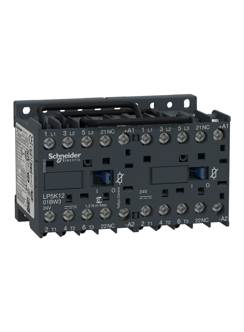 Stycznik nawrotny TeSys K 12A 3P 1NC cewka 72VDC zaciski skrzynkowe