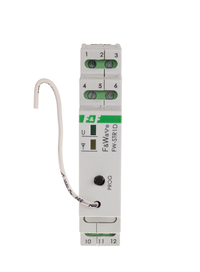 Radiowy sterownik rolet 230V- montaż DIN 85-265V AC/DC multifunkcyjny na szynę DIN FW-STR1D-P F&F