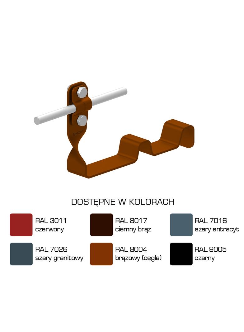 Uchwyt dach.skręc.prof. WZÓR 11 Z-śruba,H=10cm/LA/