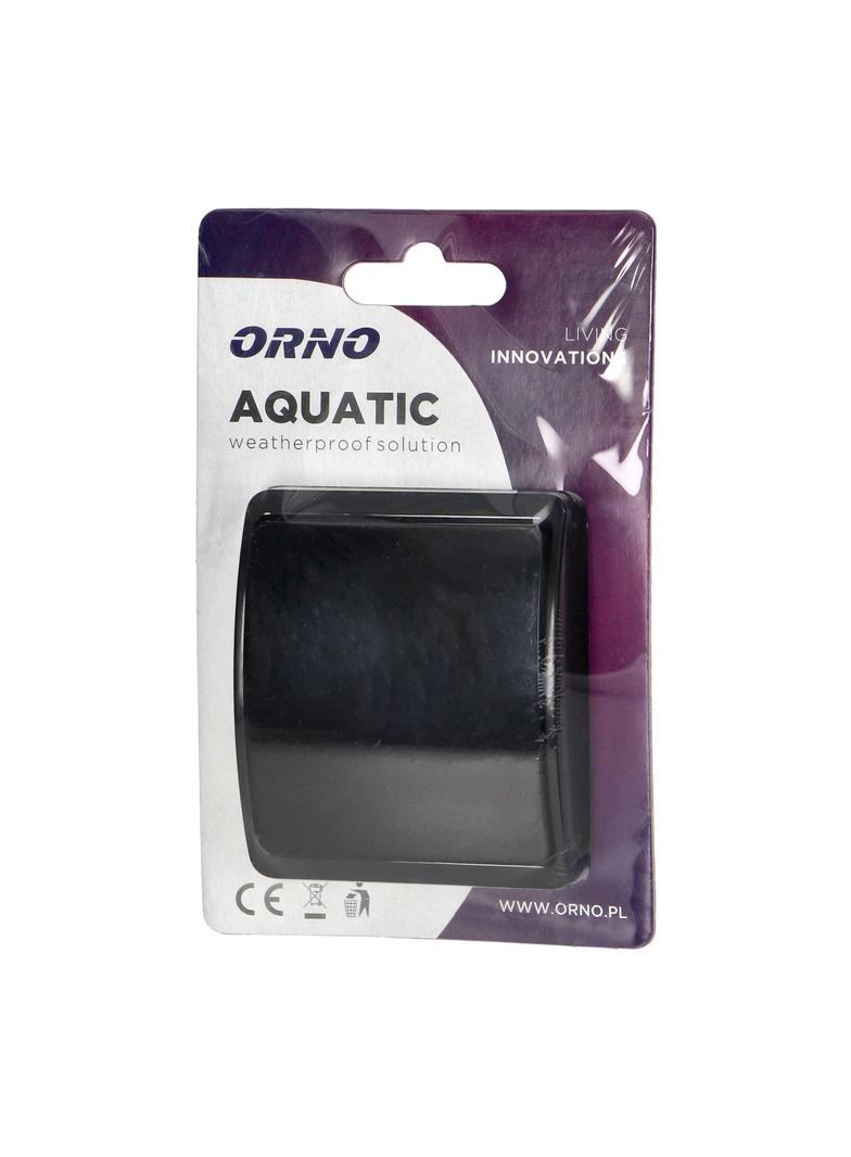Łącznik jednobiegunowy n/t AQUATIC IP44 czarny OR-OE-7100/B ORNO