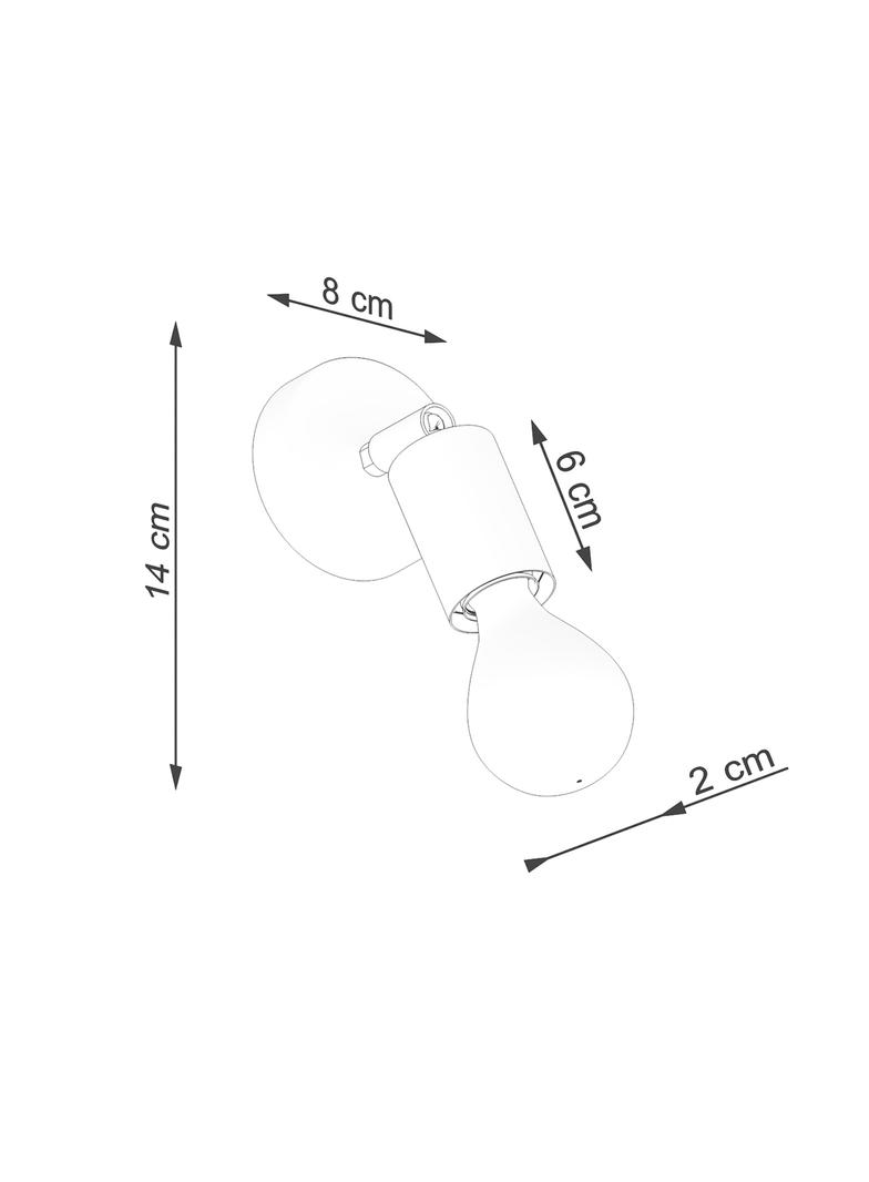 Sollux Kinkiet FORNES 1 czarny SL.1120