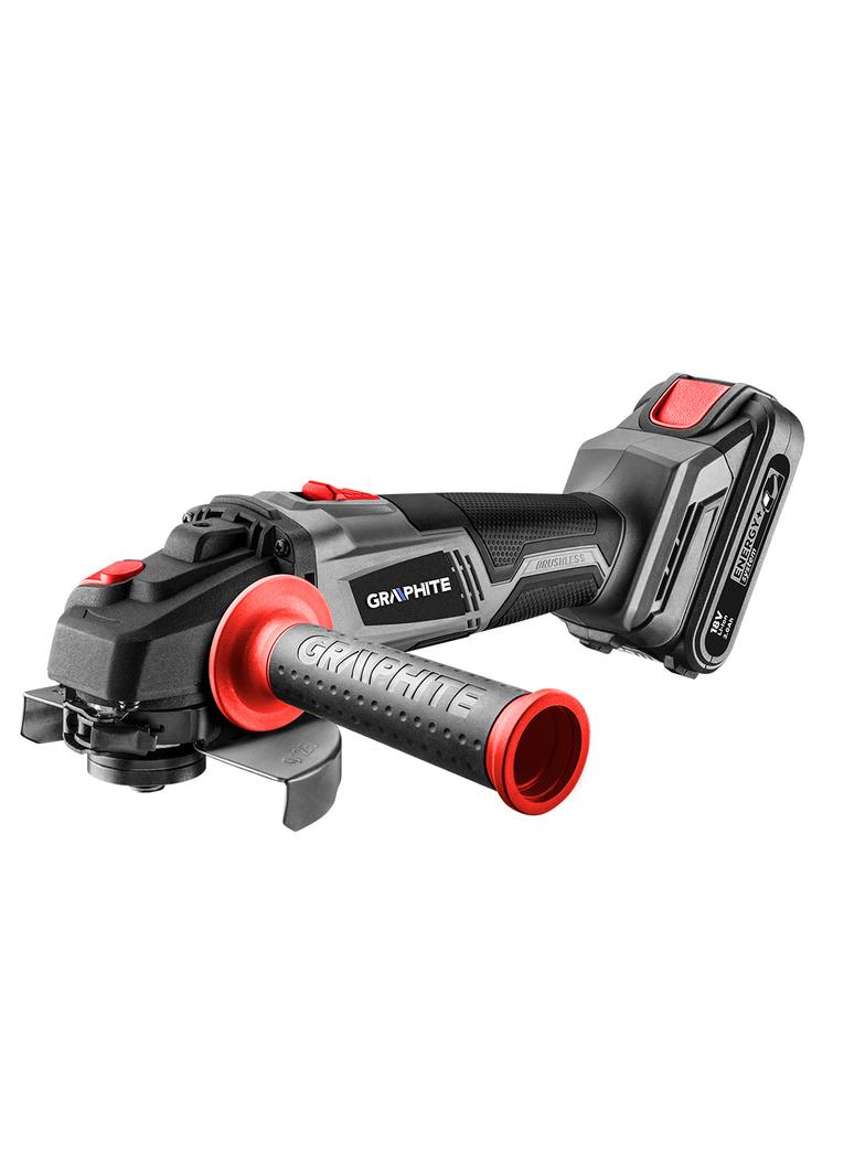 Szlifierka kątowa akumulatorowa bezszczotkowa Energy+ 18V, Li-Ion, tarcza 125mm, bez akumulatora