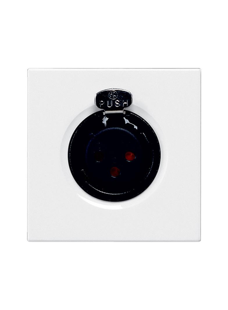 Mosaic Gniazdo Audio Xlr-3 - 2 Moduły Białe Żeńskie Neutrik 078755 LEGRAND