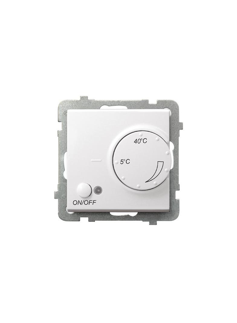 SONATA Regulator temperatury z czujnikiem podpodłogowym kolor biały mat RTP-1R/m/75 OSPEL