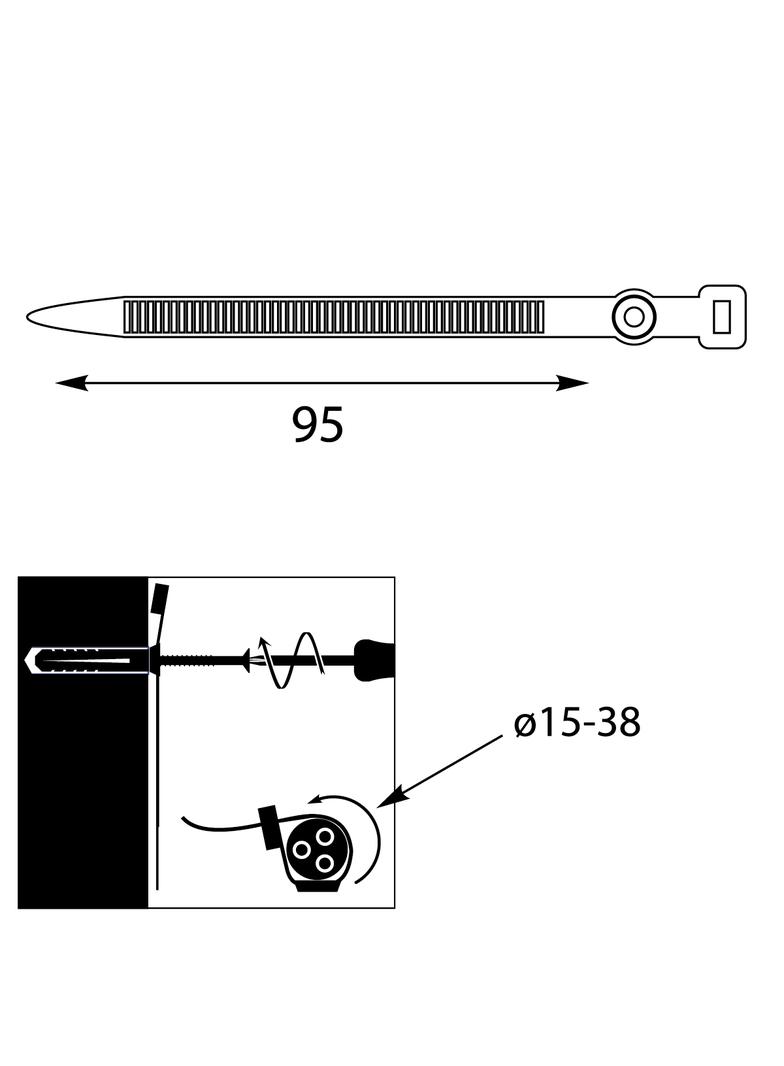 UCHWYT PASKOWY ZACISKOWY UP-Z-38 UV 12.39 OPATÓWEK