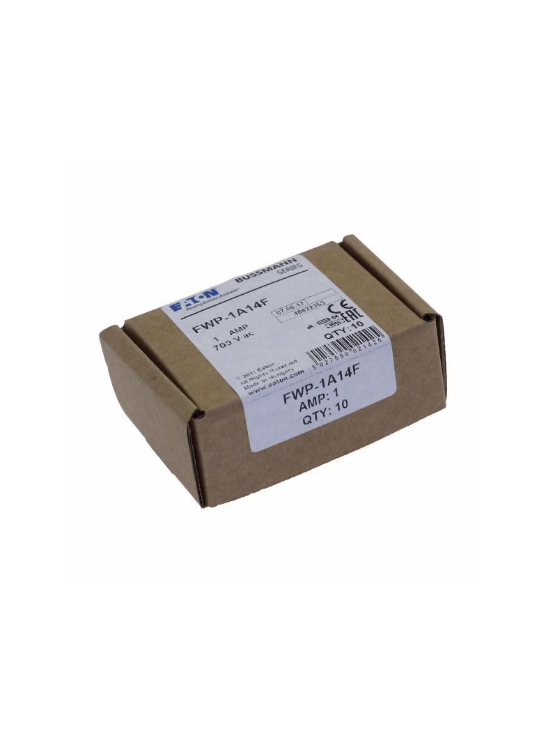 1AMP 700V S/COND FERRULE 14X51MM FUSE Wkładka szybka 1A AC 700V 14x51 mm aR UL FWP-1A14F EATON