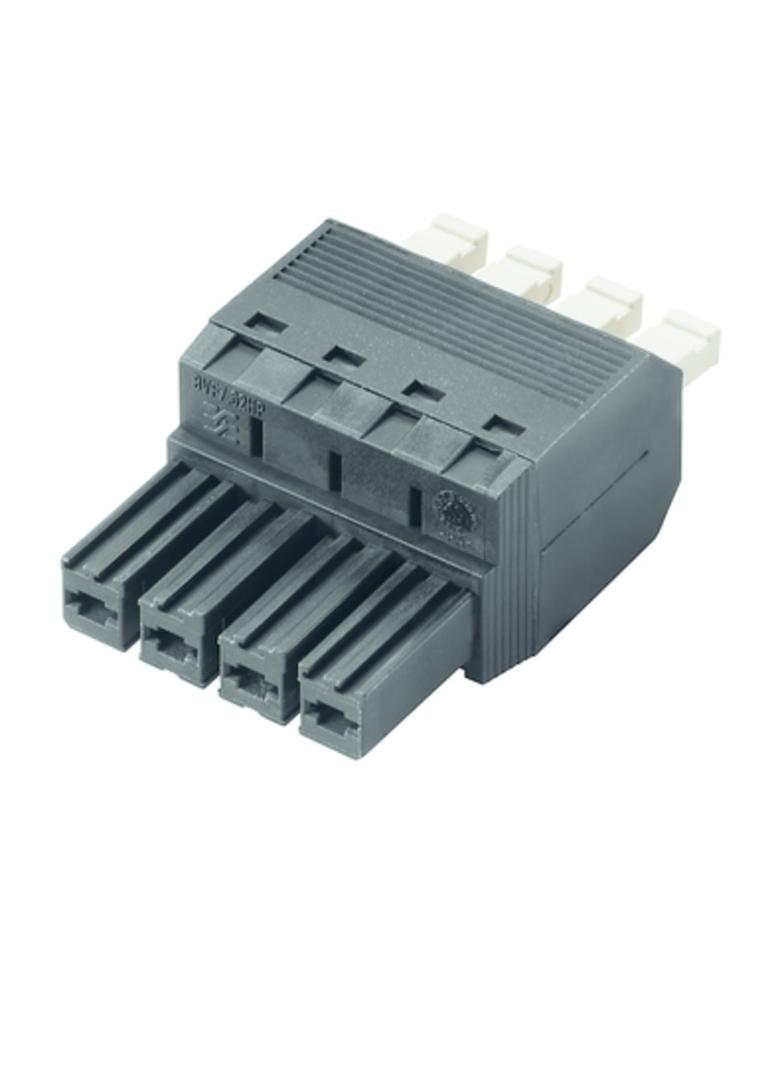 BVFL 7.62HP/04/180 SN BK BX Wtyk PCB (złącze wiązki), 7.62 mm, Liczba biegunów: 4, PUSH IN z aktuatorem /60szt./ 1547520000 WEIDMÜLLER