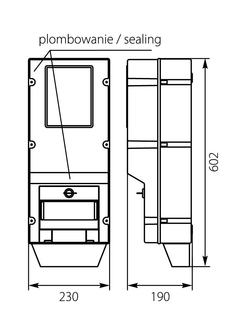 Obudowa zestawu pomiarowego-OZP 38.01 OPATÓWEK