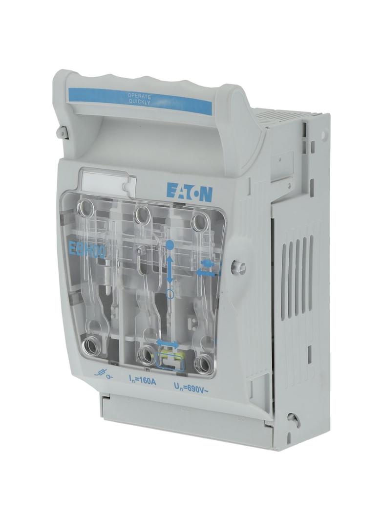 EBH00O3TV1 Rozłącznik bezpiecznikowy poziomy 160A AC 690V NH00 AC23B 3P IEC zaciski V EBH00O3TV1 EAT