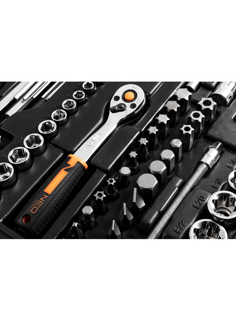 Klucze nasadowe 1/2", 3/8" , 1/4", zestaw 233 szt.