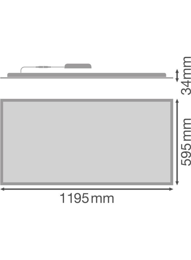 Oprawa PANEL COMPACT 1200x600 V 53W 840 U19 DALI