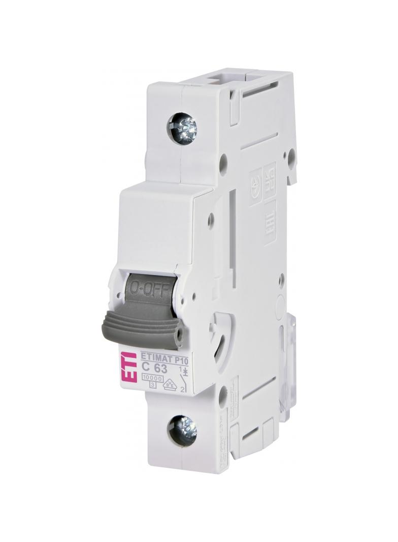 Wyłącznik nadprądowy MAT P10 1P C63A 001901036 ETI
