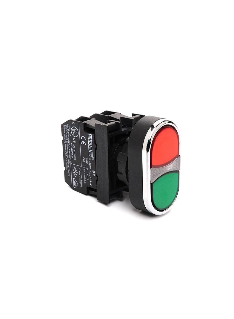 Przycisk podwójny 2NO (czerono zielony)