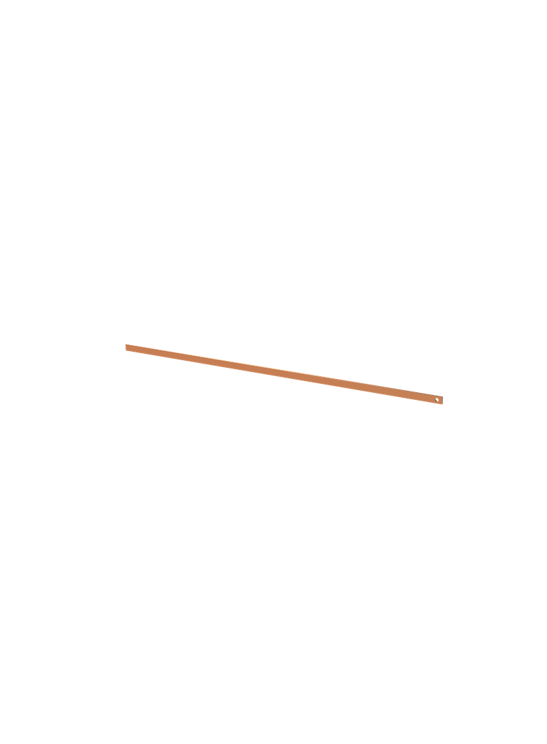 ZX2115 Szyna Cu 20x5mm, L:1027mm