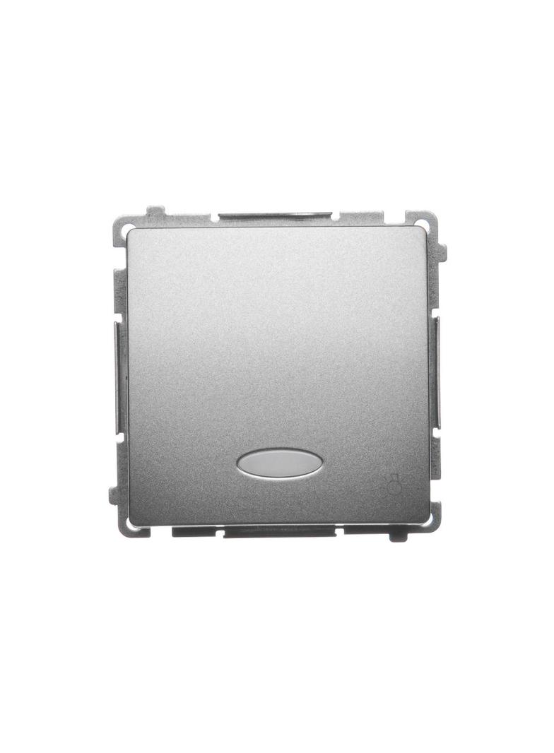 Simon Basic Przycisk światło z podświetleniem LED 10A szybkozłączka satynowy