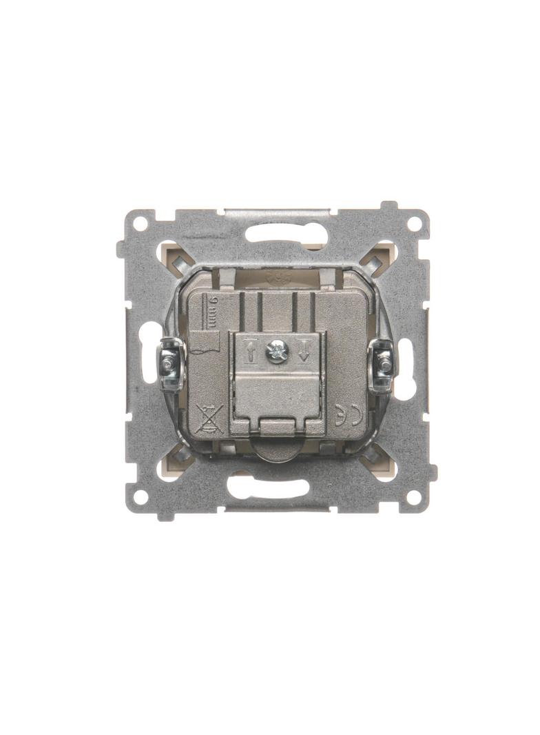 Simon 54 Gniazdo antenowe R-TV przelotowe tłumienie TV i R 10 dB kremowy