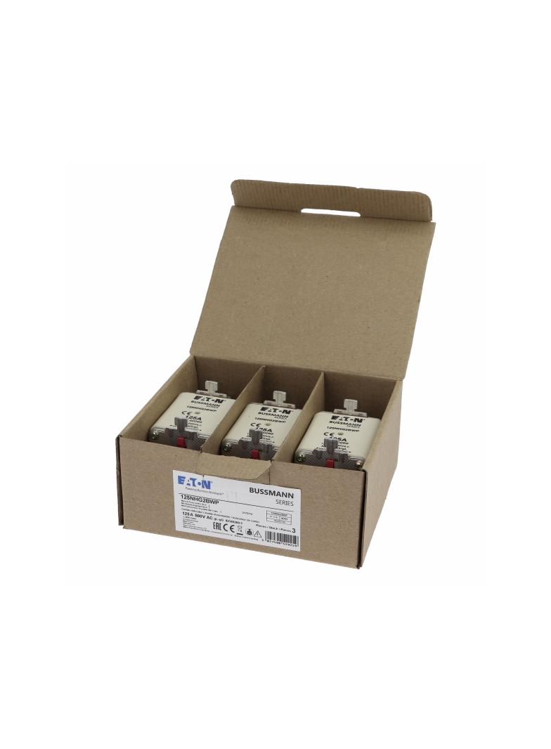 NH 125A 500V gG rozmiar 2 WEATHER RESISTANT NH LV 125A 500V gG rozmiar 2 WR 125NHG2BWP EATON