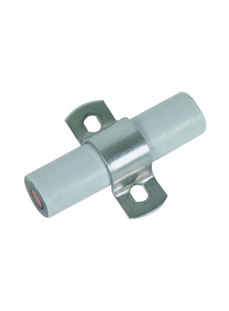 Uchwyt do montażu przewodu uziem. CUI na ścianie, stal nierdzewna NIRO