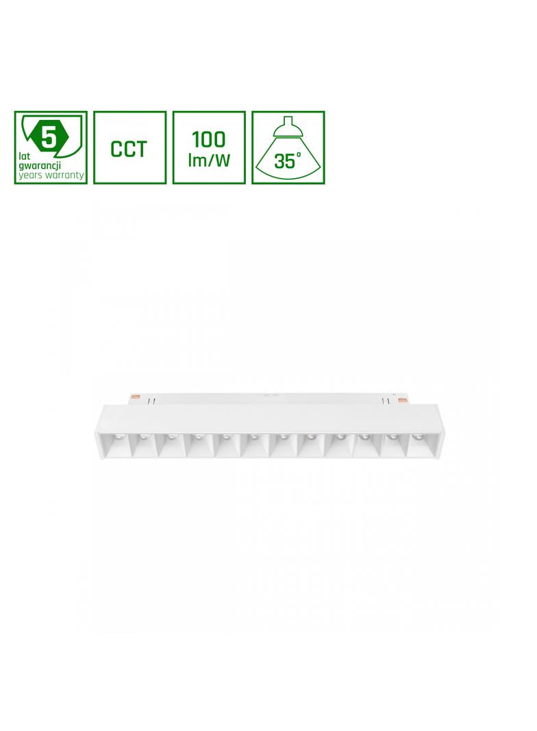 SYSTEM SHIFT CCT- GRID S OPRAWA LINIOWA 220X23X42 12W 40ST BIAŁY CCT SWITCH 5 LAT GW.