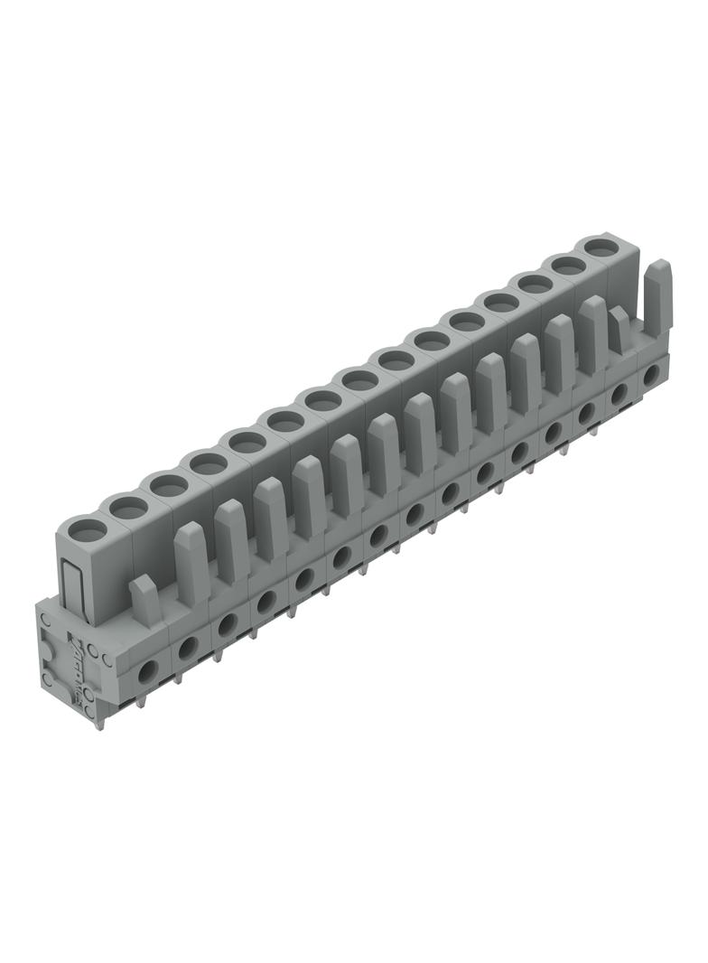MCS-MIDI Classic gniazdo 15-bieg. szare raster 5 mm /25szt./ WAGO