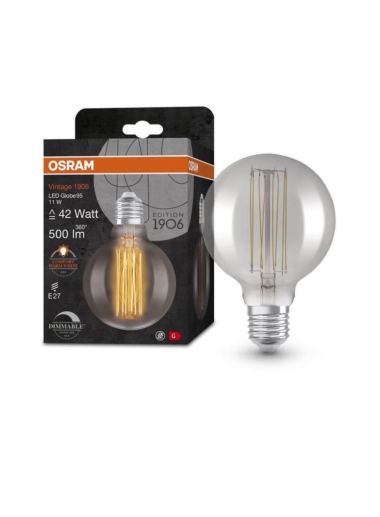 Lampa LED Vintage 1906 SMOKE 95 dim 11W/818 E27