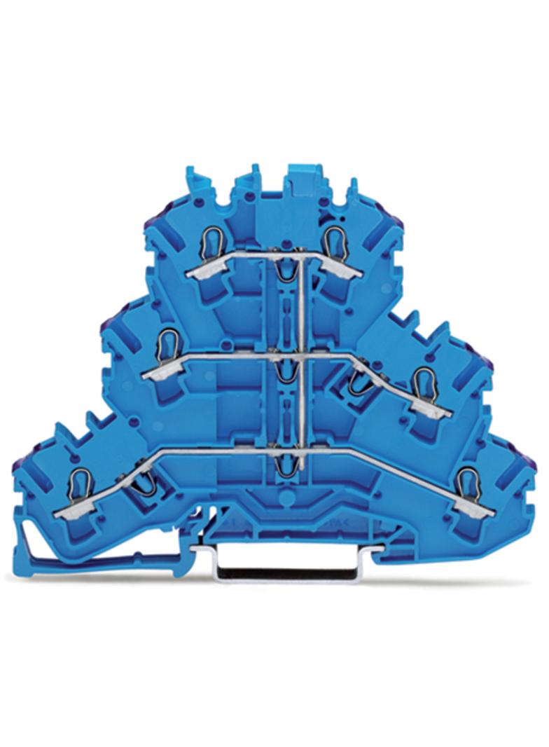 TOPJOBS złączka 3-piętrowa 2,5 mm2 L niebieska