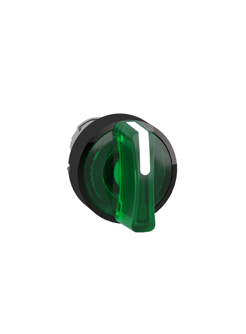 Harmony XB4 Przełącznik 3 położeniowy fi22 zielony z samopowrotem LED okrągły metalowy ZB4BK15337 Schneider