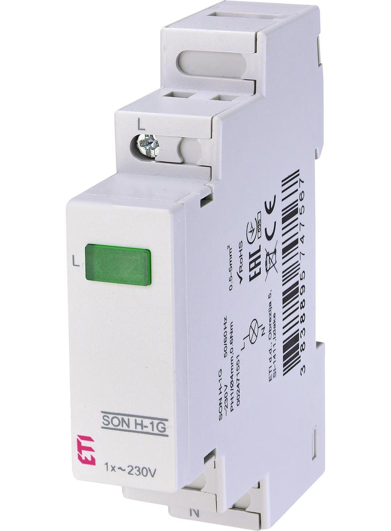 Sygnalizator obecności napięcia (1 x zielona LED) SON H-1G 002471551 ETI