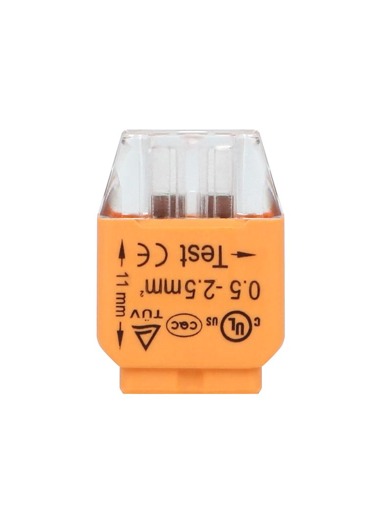 Złączka instalacyjna wciskana 2-przewodowa; Na drut 0,75-2,5mm2; IEC 300V/24A; 100 szt. OR-SZ-8004/2