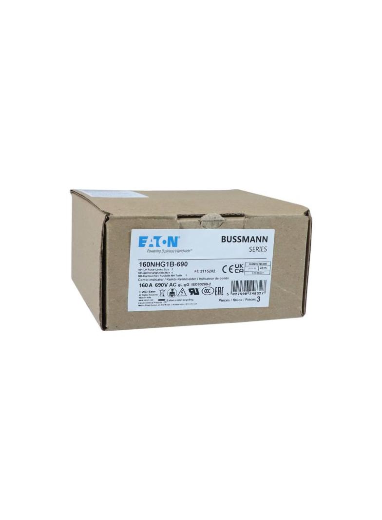 NH FUSE 160AMP 690V gG SIZE 1 Wkładka NH1 160A 690V GL/GG podwójny wskaźnik 160NHG1B-690 EATON