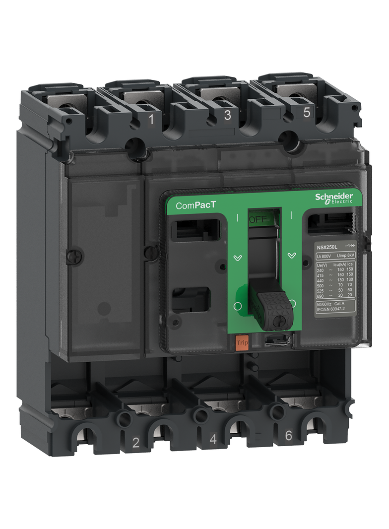Baza wyłącznika, ComPacT NSX, NSX160N, 4P, 50kA