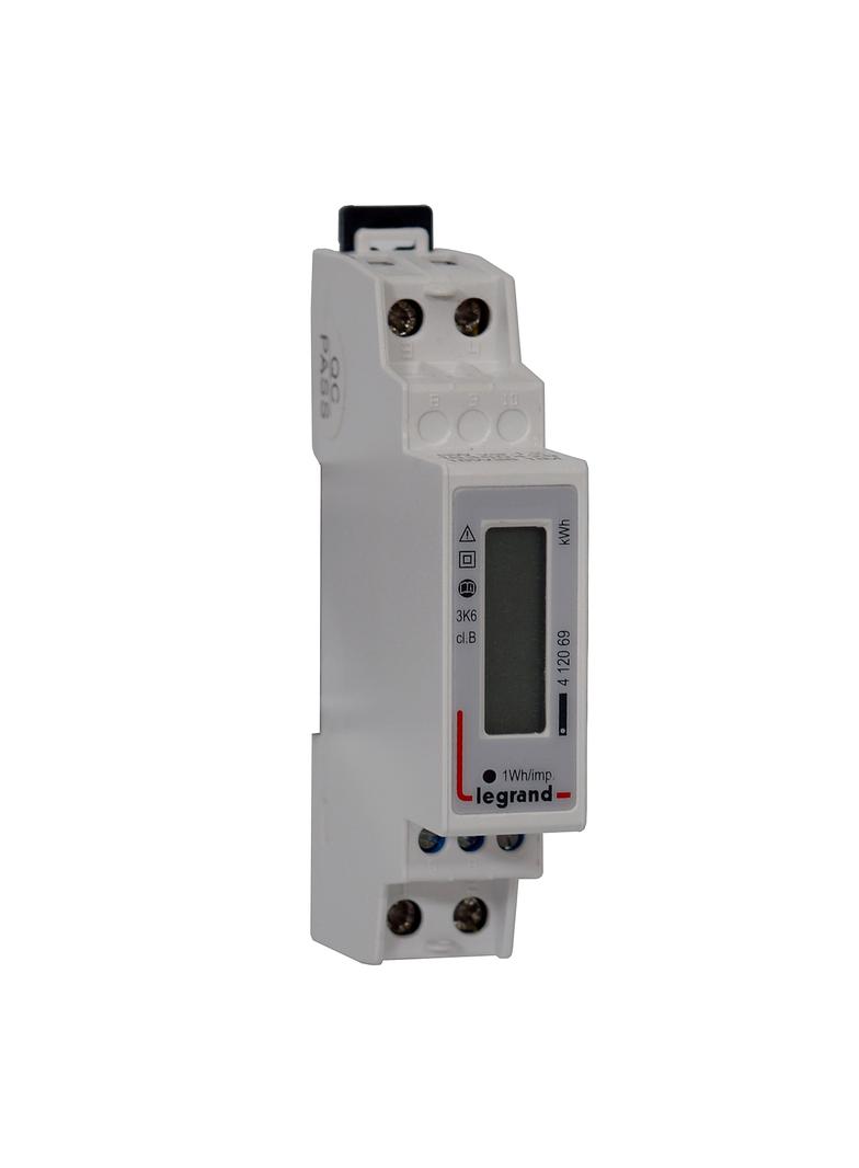 EMDX3 LICZNIK ENERGII 1-FAZOWY 45A Z WYJŚCIEM IMPULSOWYM, MID, Legrand