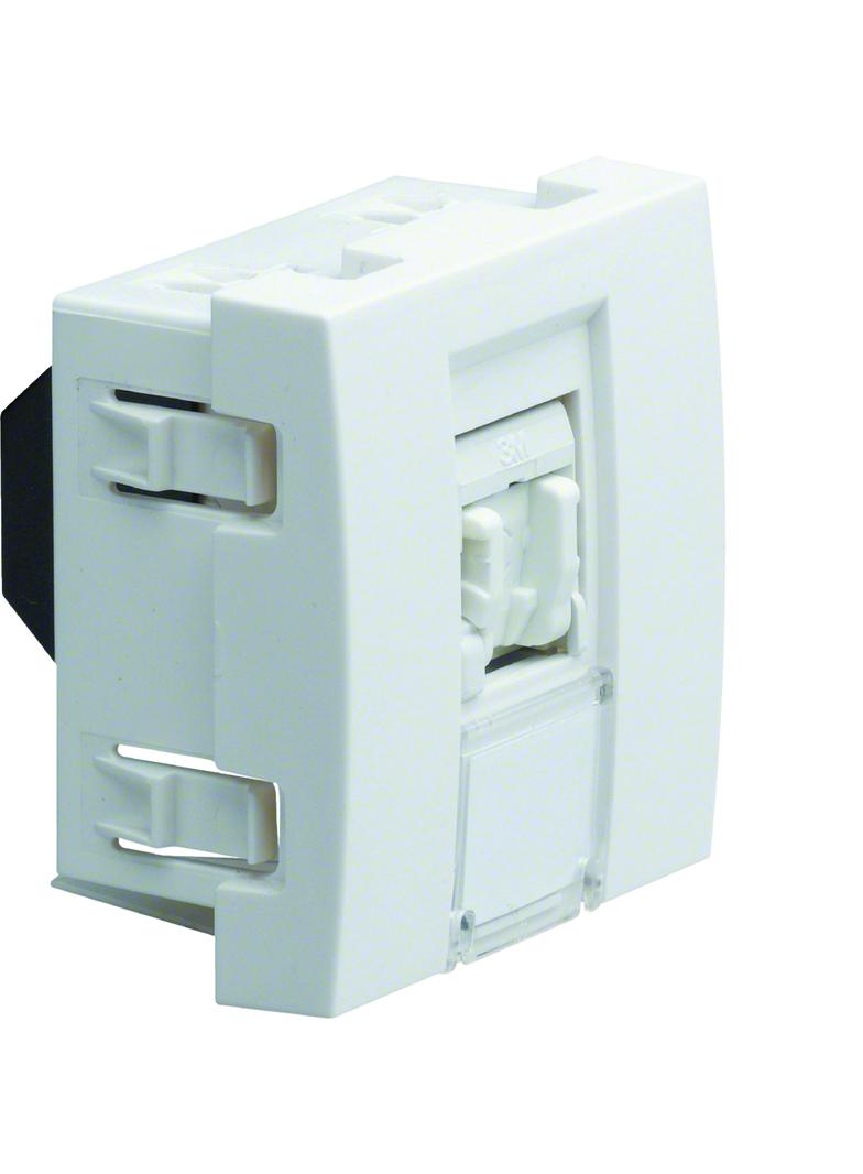 systo Gniazdo telefoniczne RJ11/RJ12 2M biały WS201 HAGER