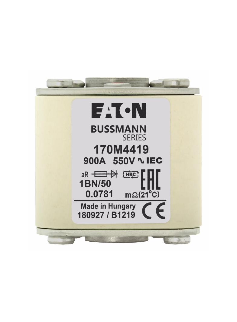 FUSE 900A 550V 1BN/50 AR Wkładka szybka 900A AC 550V rozmiar 1 53x69x51 mm aR IEC UL 170M4419 EATON