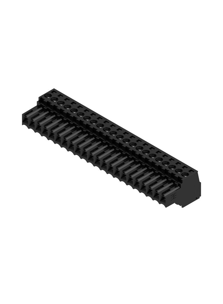 BL 3.50/22/180 SN BK BX Wtyk PCB (złącze wiązki), 3.50 mm, Liczba biegunów: 22, Przyłącze z jarzmem /24szt./ 1620420000 WEIDMÜLLER