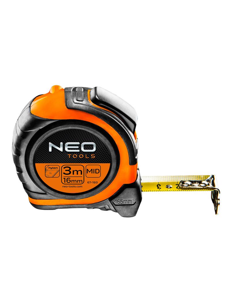 Miara zwijana stalowa 3 m x 16 mm, magnes, dwustronny nadruk