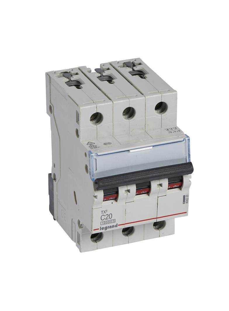 WYŁĄCZNIK NADPRĄDOWY S 313 3P C 20A 10000A SERII TX3, Legrand