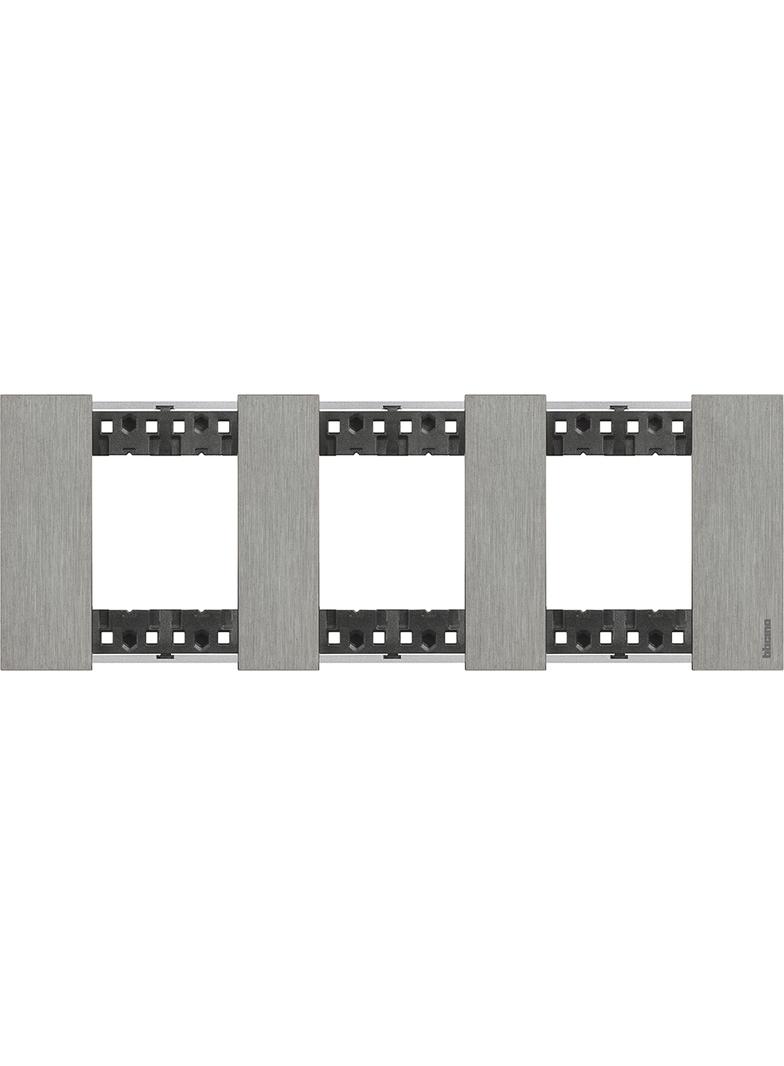 Living Now - Ramka 3x2 Moduły - Steel Bticino  KA4802M3ZG LEGRAND