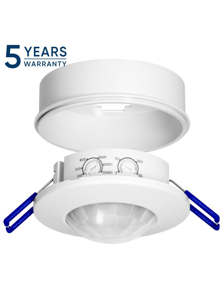 Czujnik ruchu 360° IP20 1200W zasięg max. 8m biały ORNO