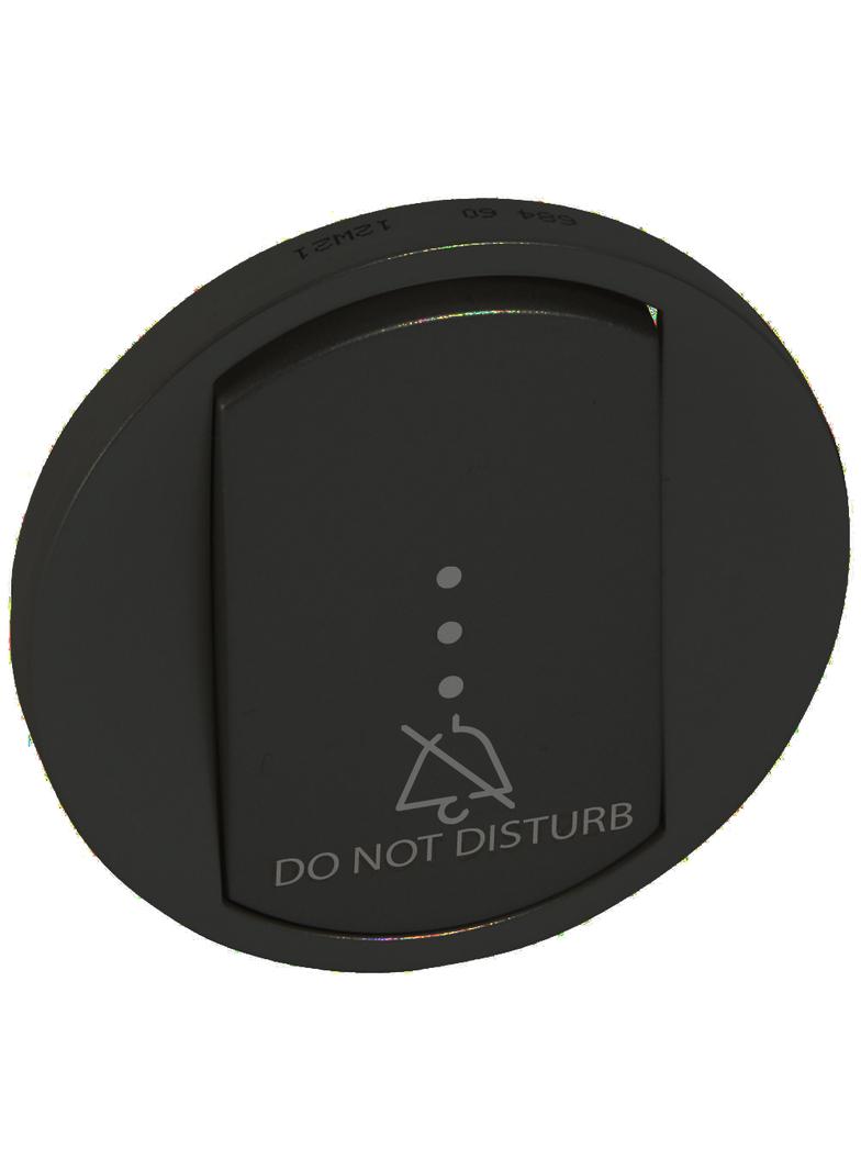 CELIANE - Klawisz łącznika uniwersalnego z etykietą  Nie przeszkadzać  grafitowy, Legrand