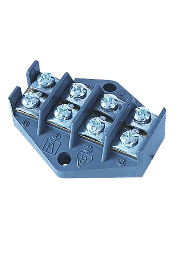 ZPT4-10.0 ,  Płytka odgałęźna serii ZPT, 10,0mm2, 4 tory, czarny