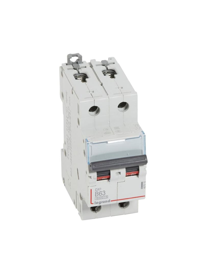 WYŁĄCZNIK NADPRĄDOWY S 302 2P B 63A 6000A SERII DX3, Legrand