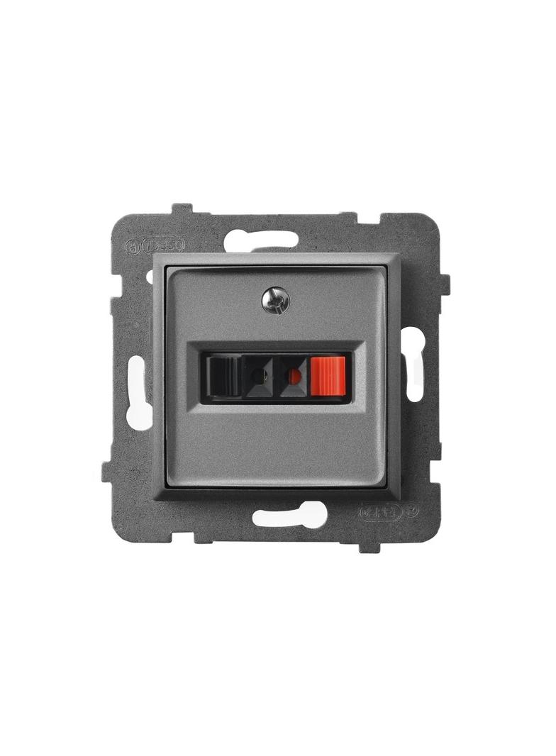 ARIA Gniazdo głośnikowe pojedyncze - kolor szary mat GG-1U/m/70