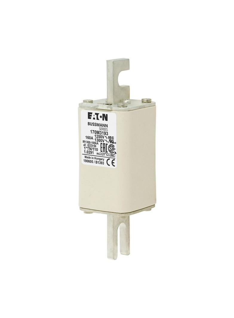 FUSE 160A 1250V 1*TN/110 AR CU Wkładka szybka 160A AC 1250V rozmiar 1 45x58x138 mm a 170M3193 EATON