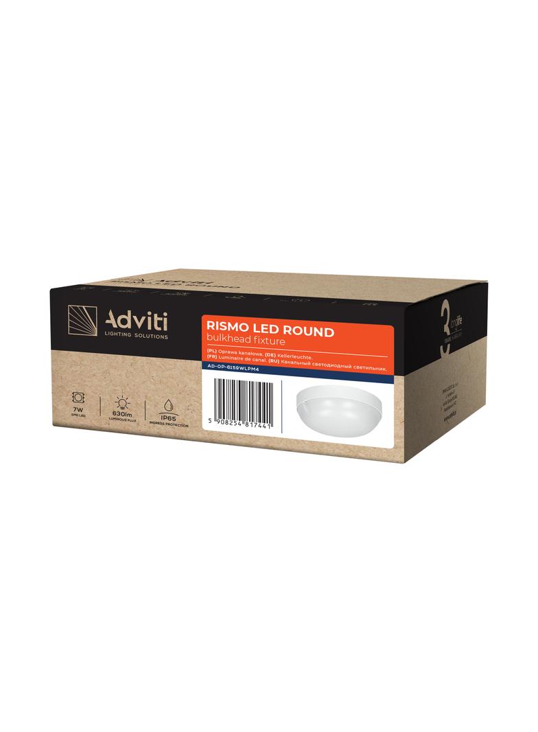 RISMO LED ROUND 7W oprawa kanałowa, 630lm, IP65, IK08, 4000K AD-OP-6159WLPM4 ORNO